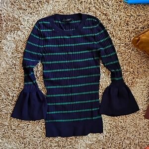 Sweater with bell sleeves